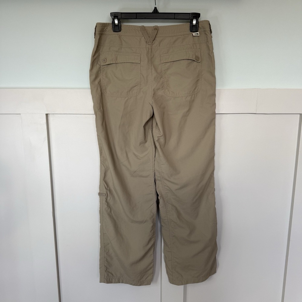 North Face Noble Stretch Hiking Pants Women's 6 SHORT Khaki Roll‎ Up Convertible - Picture 4 of 12